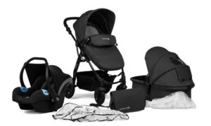 Poussette bébé trio Kinderkraft évolutive